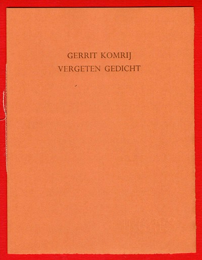 vergetengedicht